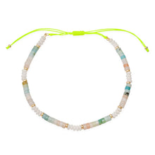 Agate and White Jade Beaded Necklace