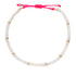 Pearl & Gold Beaded Anklet on Adjustable Neon String