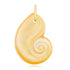 Golden Mother of Pearl Nautilus Charm