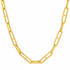 Flat Mariner link Gold Chain Necklace
