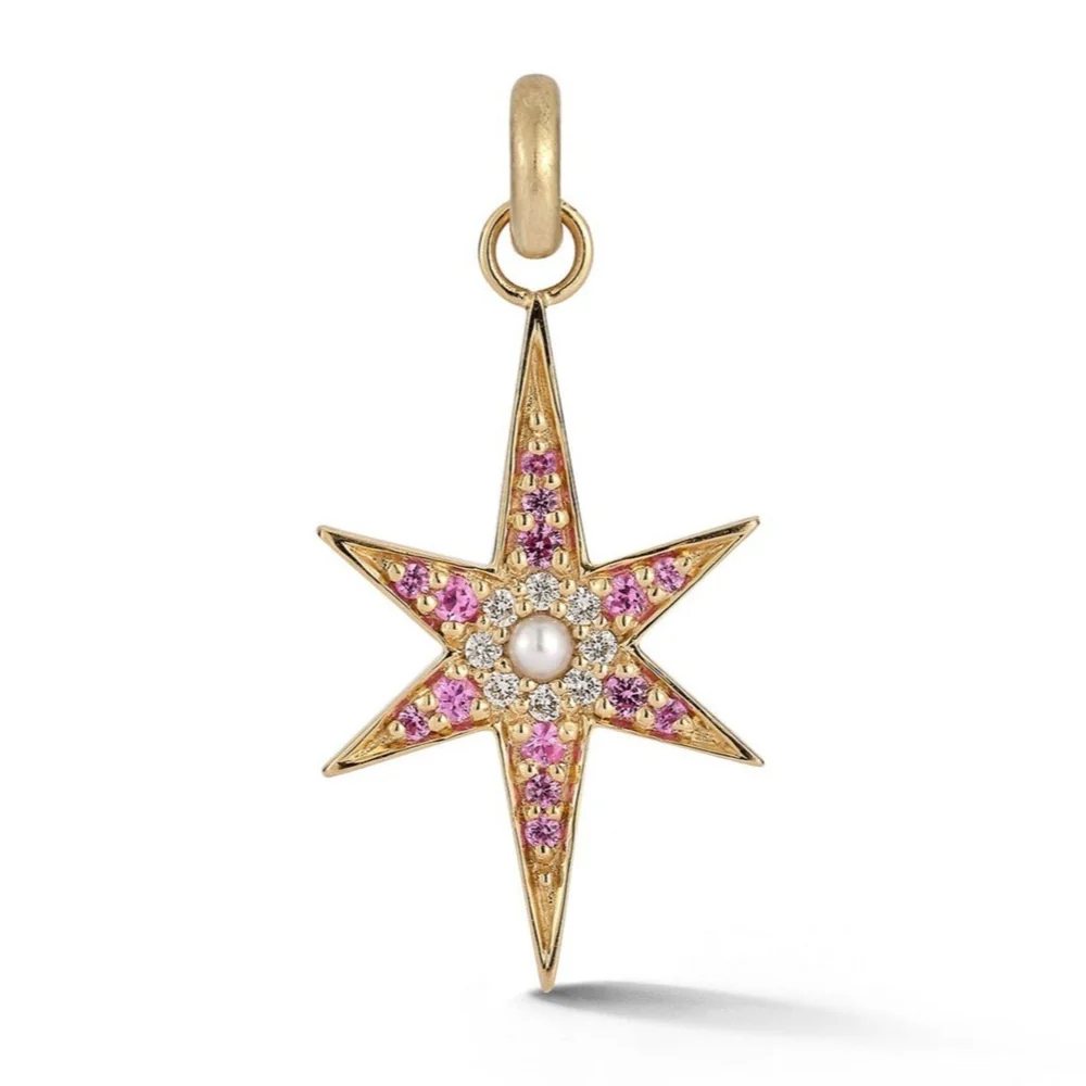 Stella Celestial Starburst Pendant Charm