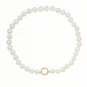 Round Pearl Necklace with Enhancer Clasp 