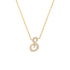 Mini Script Diamond Initial Necklace