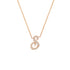 Mini Script Diamond Initial Necklace