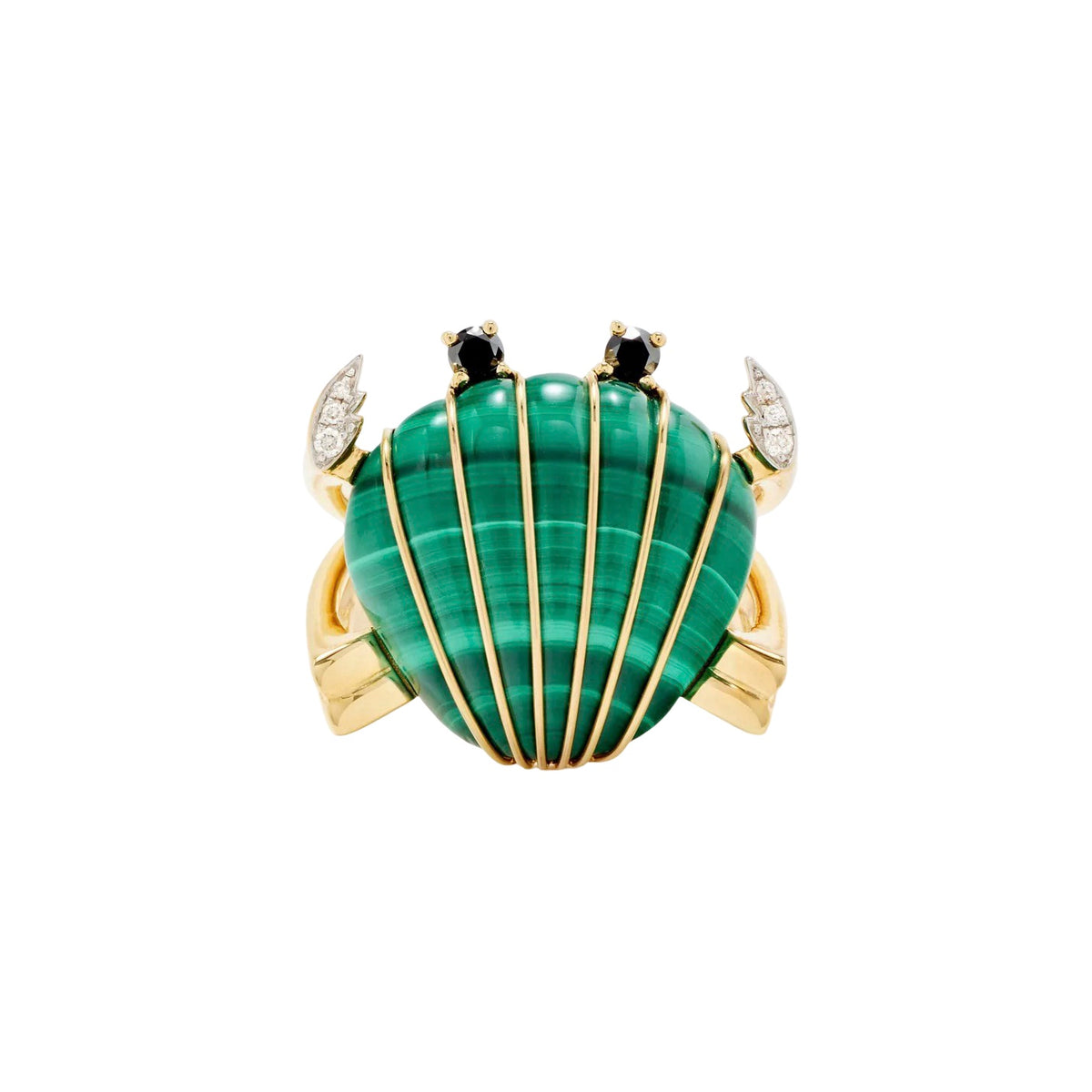 Turquoise or Malachite Crab Ring
