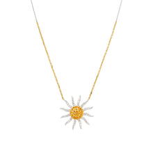 Citrine & Diamond Soleil Sun Necklace