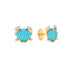Gemstone or Gold & Diamond Mini Crab Earrings