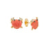 Gemstone or Gold & Diamond Mini Crab Earrings