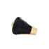 Maxi Berlingot Fluted Dome Ring & Topaz Bezel