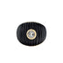 Maxi Berlingot Fluted Dome Ring & Topaz Bezel