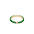 Mini Enamel & Diamond Twisted Candy Eternity Band Ring