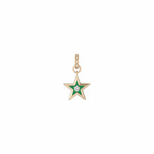 Enamel & Diamond Lucky Star Charm