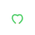 Enamel Heart Amor Ear Cuff