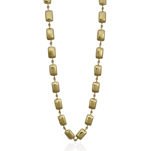 Chunky Chicklet Box Chain Necklace 