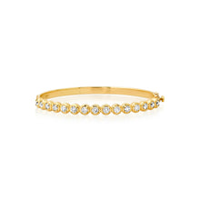 Gemstone or Diamond Cloud Bangle Bracelet