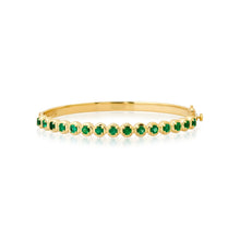 Gemstone or Diamond Cloud Bangle Bracelet