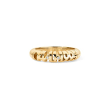 Skinny Inscribed Gold Nomad Ring