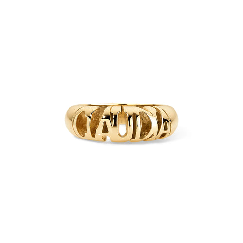 Classic Inscribed Nomad Ring