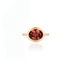 Oval Bezel Set Pink Tourmaline Ring