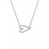 Diamond or Gold Open Heart Necklace