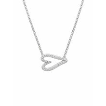 Diamond or Gold Open Heart Necklace