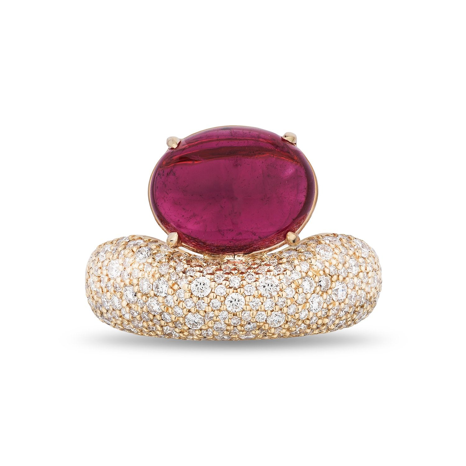 Floret East West Gemstone & Diamond Ring