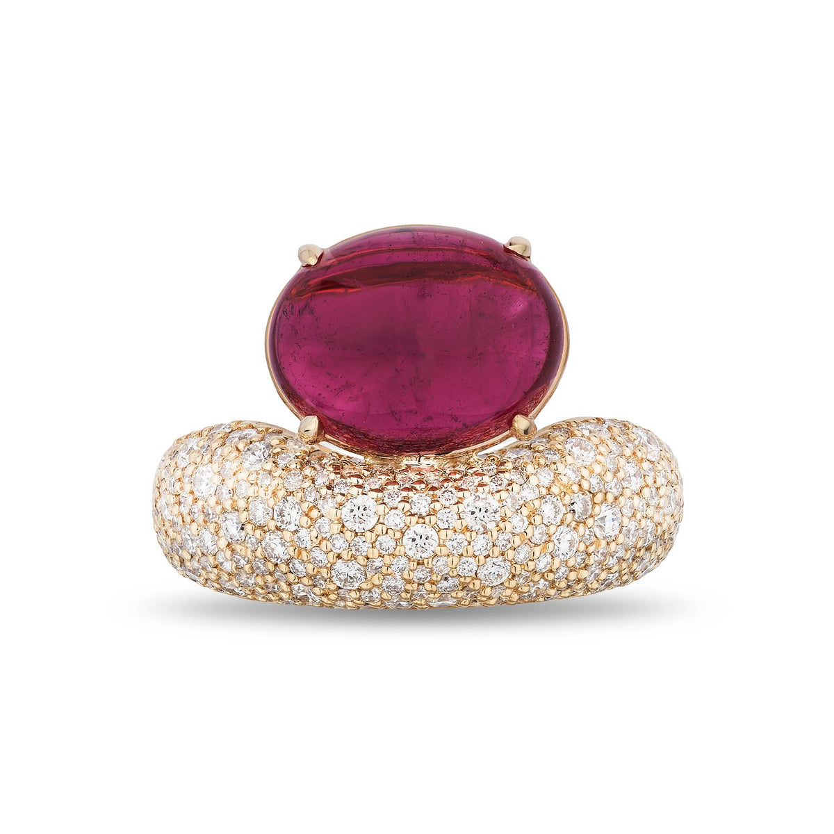 Floret East West Gemstone & Diamond Ring
