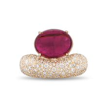 Floret East West Gemstone & Diamond Ring