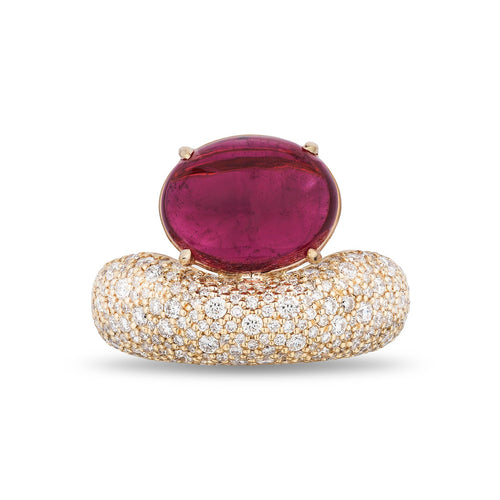 Floret East West Gemstone & Diamond Ring