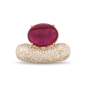 Floret East West Gemstone & Diamond Ring