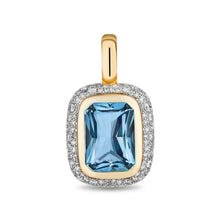 North South Floret Gemstone & Diamond Pendant