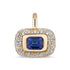 Medium East West Floret Gemstone & Diamond Pendant