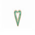 Slide On Grandsize Gemstone Encrusted Heart Charm
