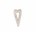 Slide On Grandsize Diamond Encrusted Heart Charm