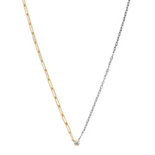50/50 Solitaire Diamond Necklace