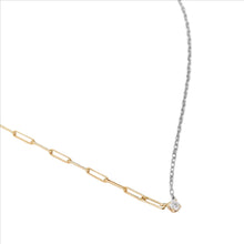 50/50 Solitaire Diamond Necklace