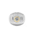 Maxi Berlingot Topaz Bezel Fluted Gold Dome Ring
