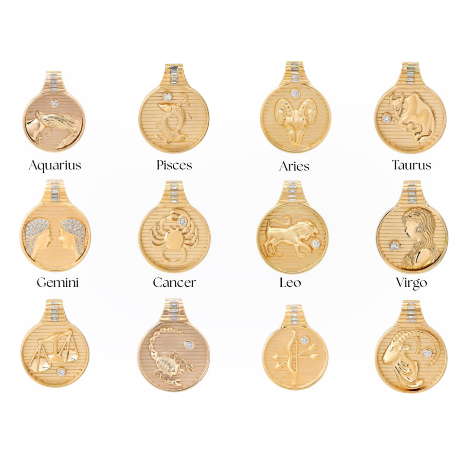 Zodiac Medallion Pendant