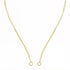 Thin Open Front Paperclip Link Chain Necklace (Solid)