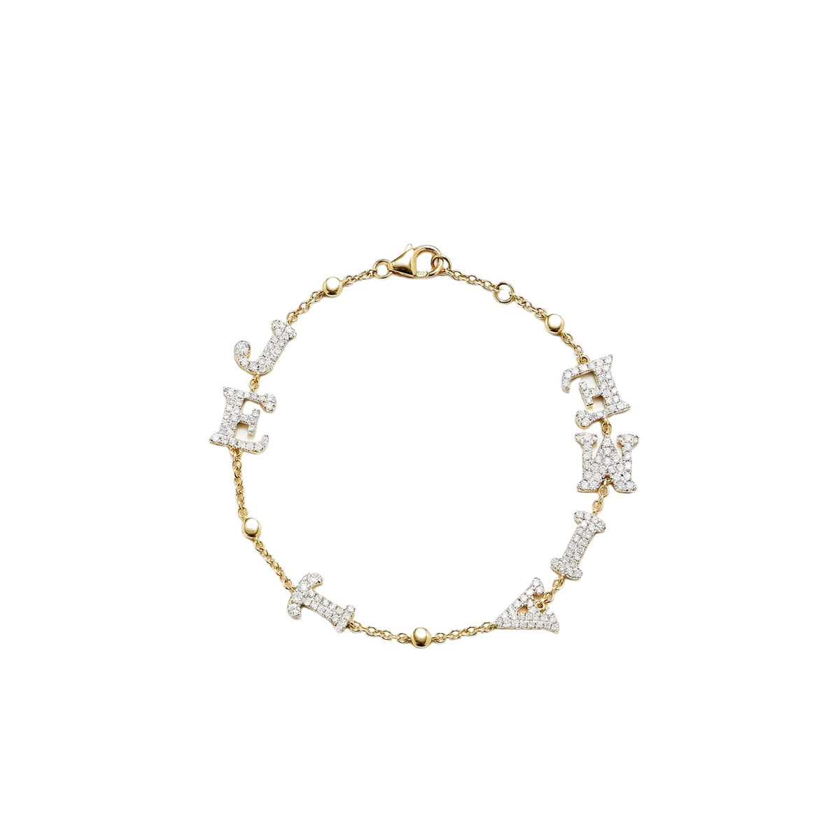 Je T'aime Diamond Letter Chain Bracelet – Milestones by Ashleigh Bergman