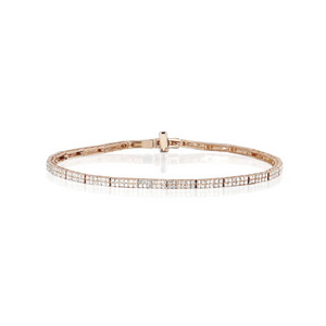 Diamond Double Row Eternity Bracelet