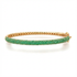 Self Love Emerald Pave Bangle Bracelet with Heart Detailing