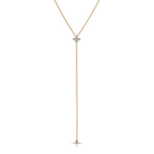 Diamond Fleur Lariat Necklace