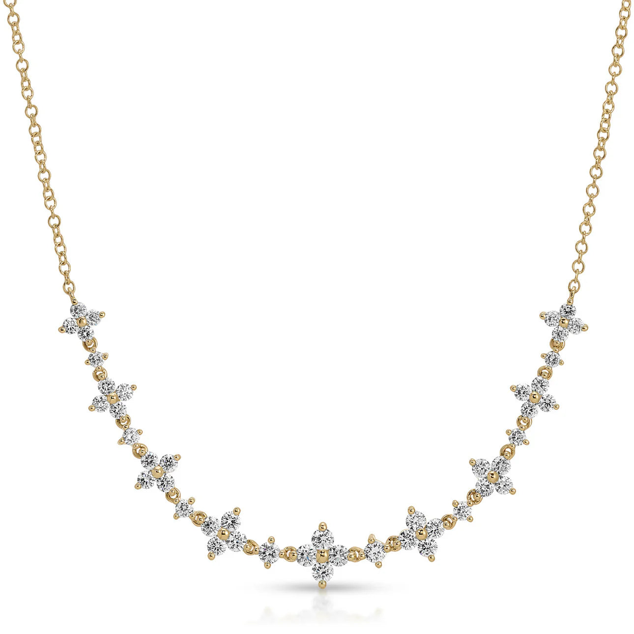Diamond Fleur Necklace