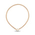 Golden Leather Torque Necklace