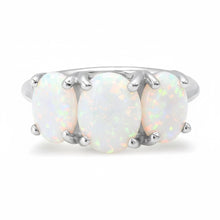 Small Sterling Silver One of a Kind Gumdrop Three Stone Cabochon Ring