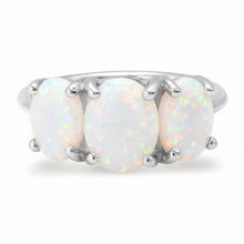 Jumbo Sterling Silver One of a Kind Gumdrop Three Stone Cabochon Ring