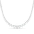 Graduated Lab Grown Diamond Tennis Necklace