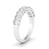 Half Oval Cut Lab Grown Diamond Eternity Band Ring