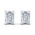 Lab Grown Emerald Cut Diamond Stud Earrings